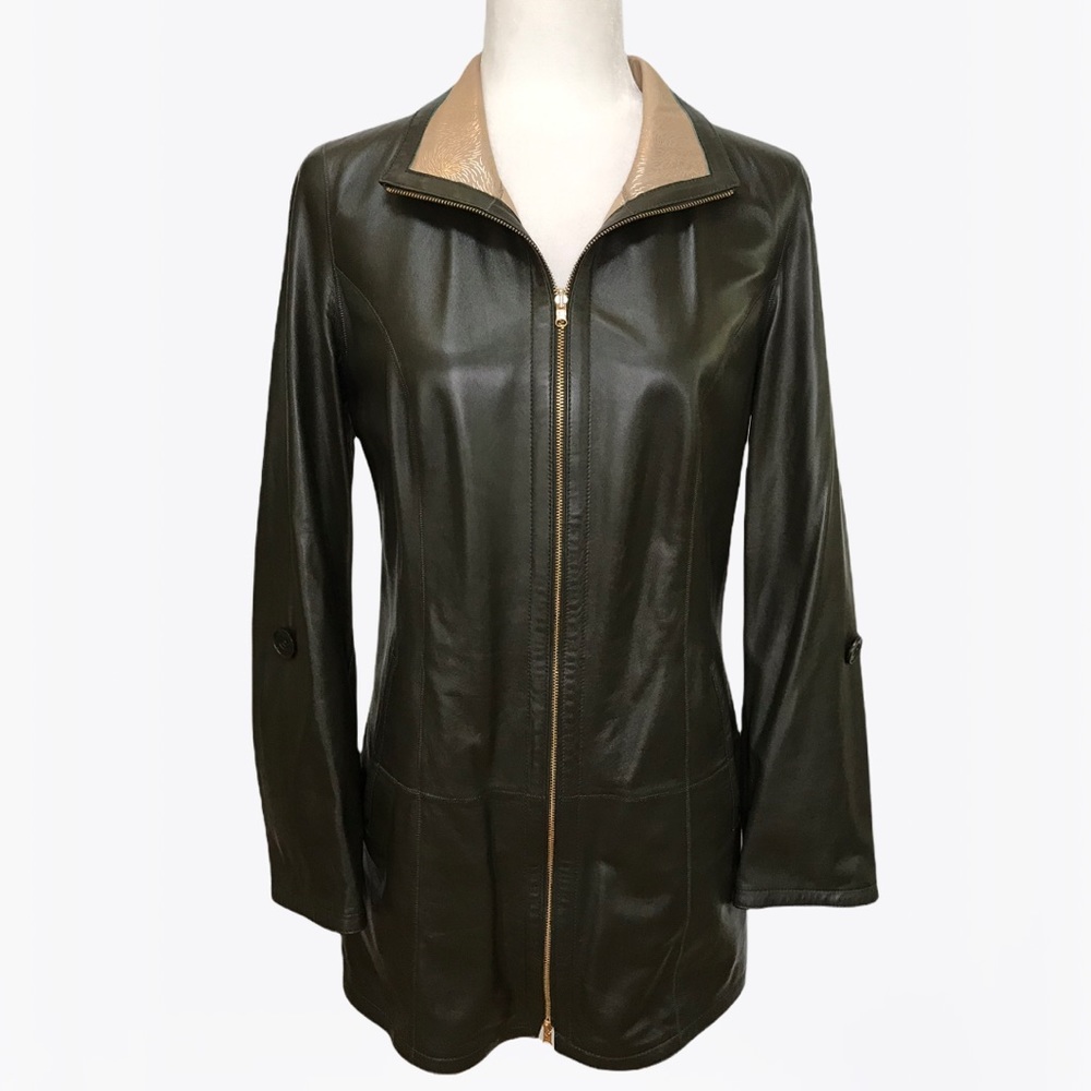 Overland Rebecca Lambskin Leather Jacket -XS/S - Picture 6 of 17